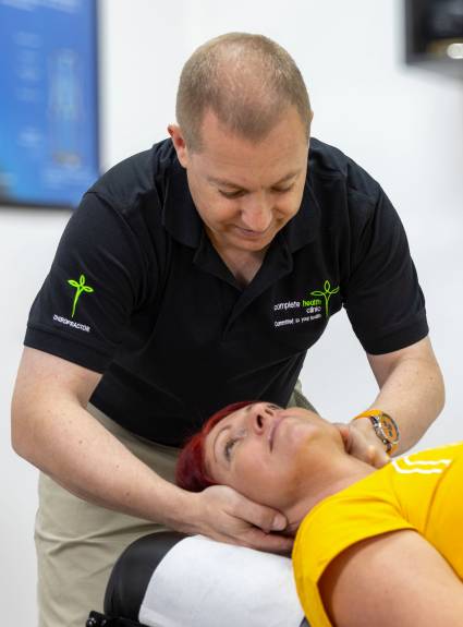 Treatment of neck and arm pain by Chris Thorpe of the Complete Health Clinic