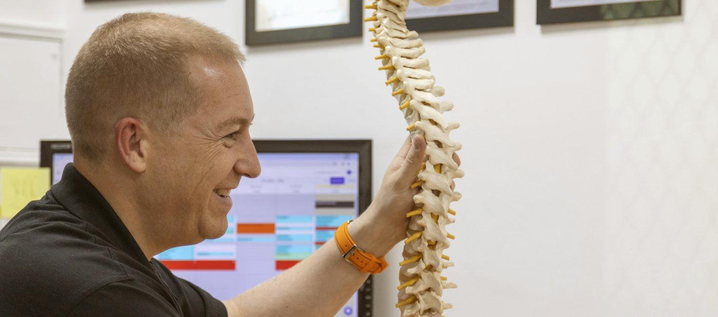 Chris Thorpe at the Complete Health Clinic