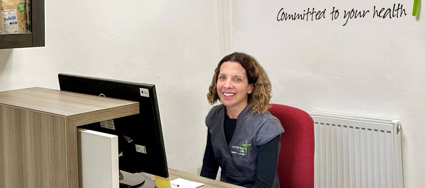 Claire at the Complete Health Clinic